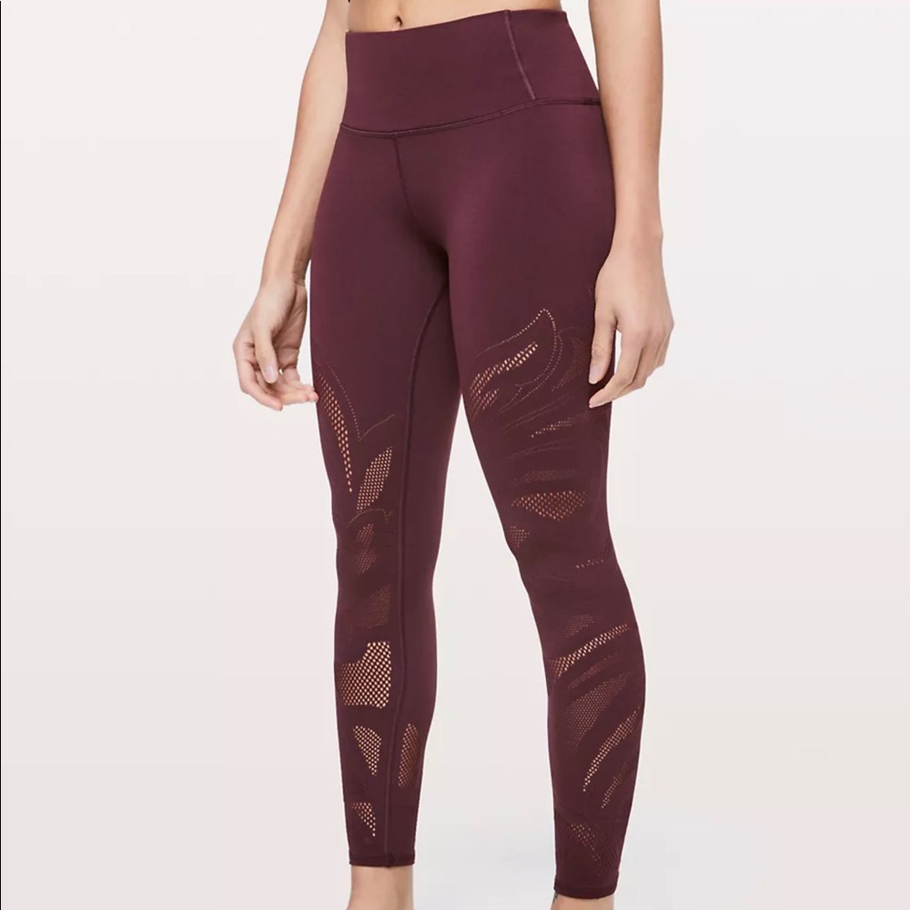 Lululemon Maroon Leggings